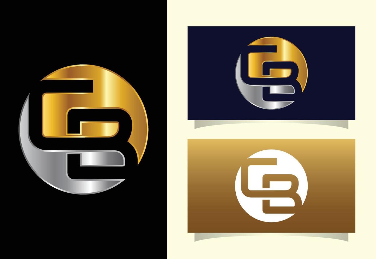 Anfangsbuchstabe cb Logo Design Vektor. grafisches alphabetsymbol für unternehmensidentität vektor