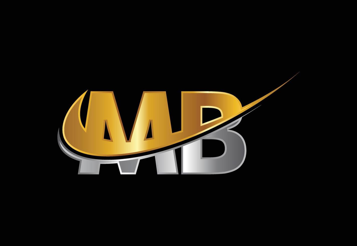 Anfangsbuchstabe mb Logo Design Vektor. grafisches alphabetsymbol für unternehmensidentität vektor