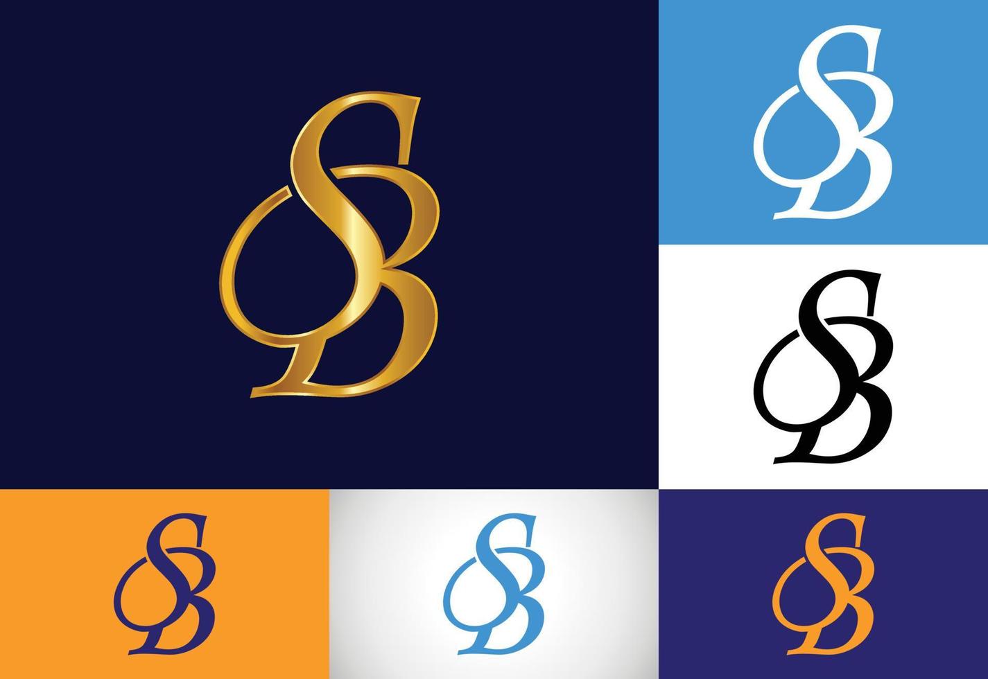 första bokstaven sb logotyp design vektor. grafisk alfabetsymbol för företagets företagsidentitet vektor