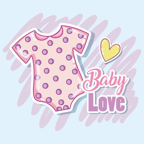 Süße Babykleidung vektor