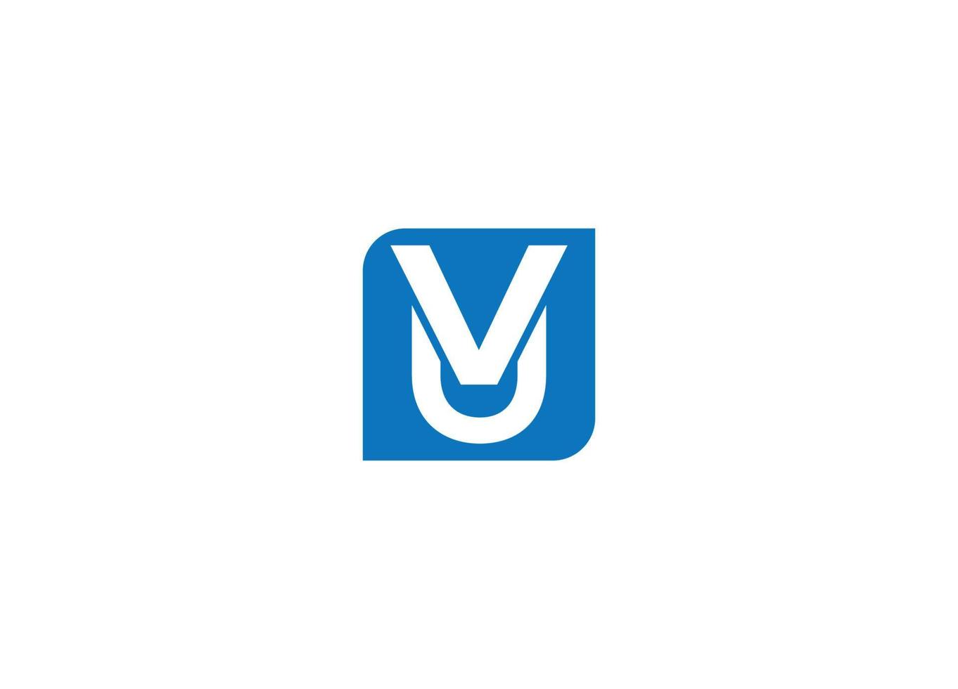uv brev initial modern logotyp design vektor ikon mall