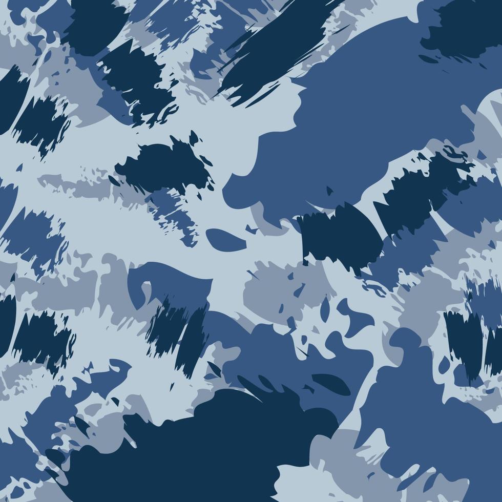 marinblå havet havet bekämpa kamouflage ränder djur mönster militär bakgrund vektor