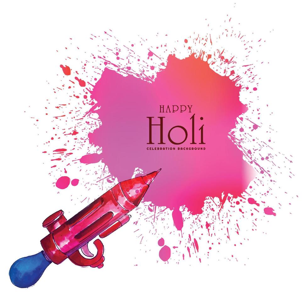 holi firande färgglada för indisk festival bakgrund vektor