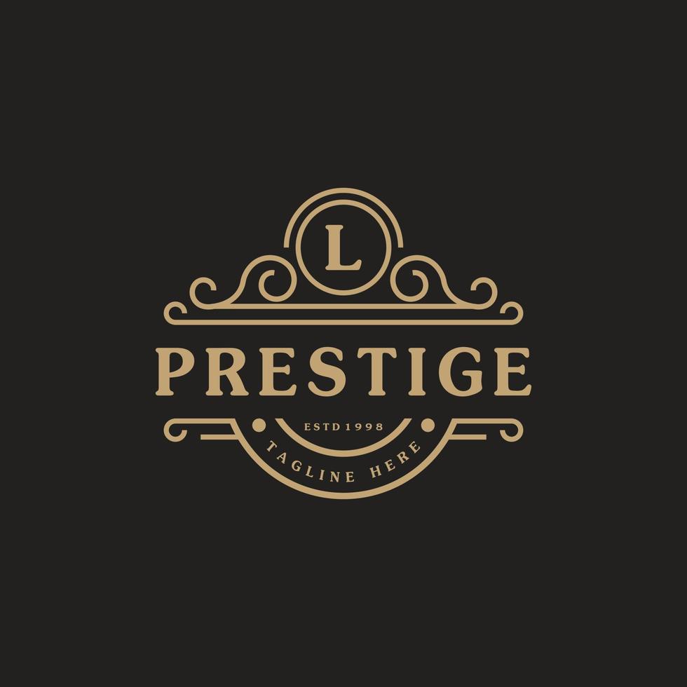 bokstaven l lyx logotyp blomstrar kalligrafiska eleganta ornament linjer. affärsskylt, identitet för restaurang, royalty, boutique, café, hotell, heraldiskt, smycken och mode logotyp designmall vektor