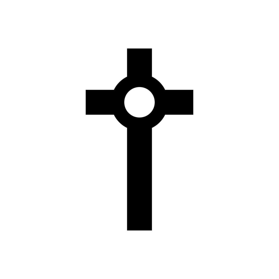 christliche Kreuzikonen auf weißer Hintergrundvektorillustration. Kreuzsymbol der Kreuzigung und des Glaubens. vektor
