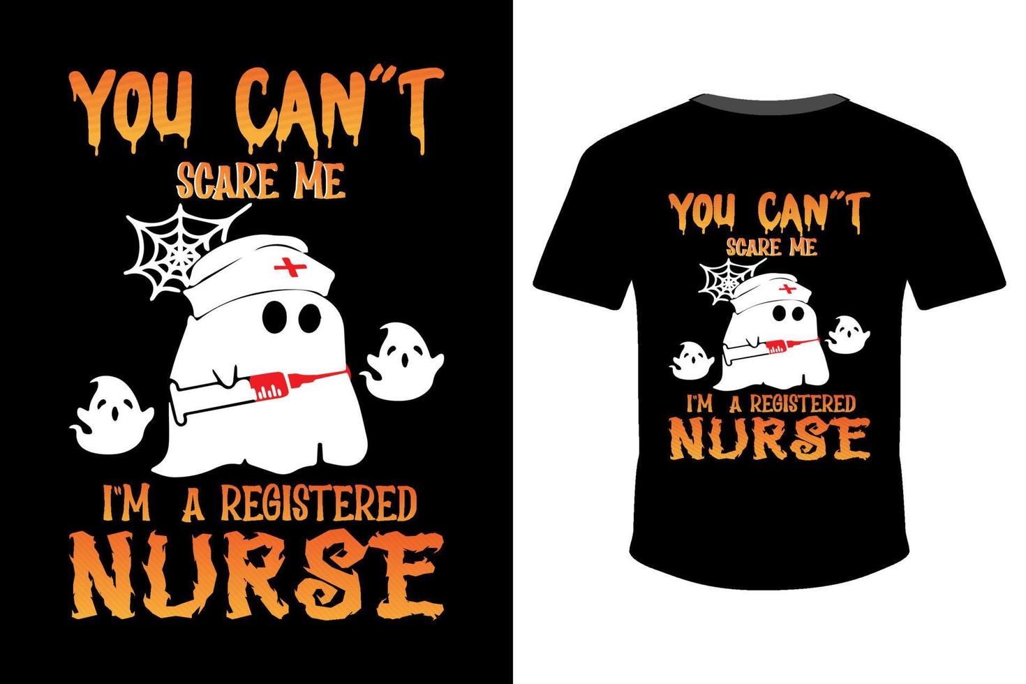 Halloween-Krankenschwester-T-Shirt Illustration vektor