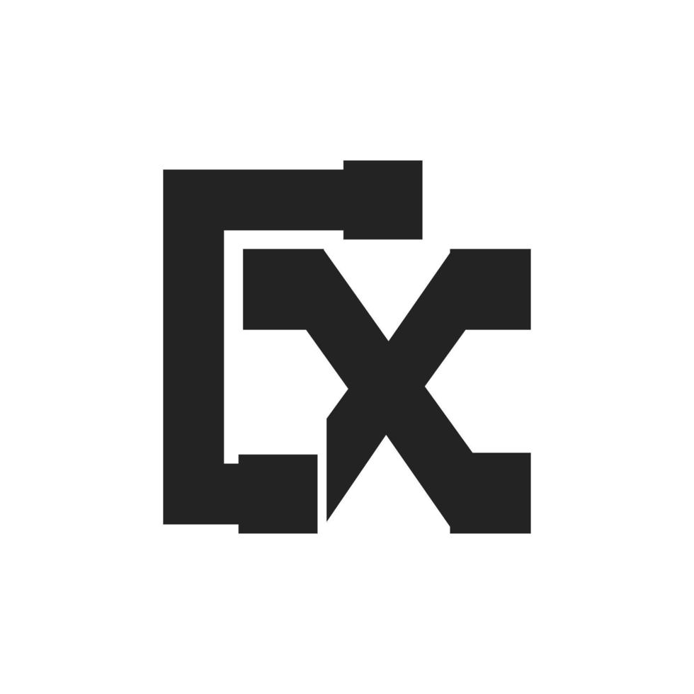 bokstaven x byggtjänst och arkitektur logotyp mall illustration design vektor