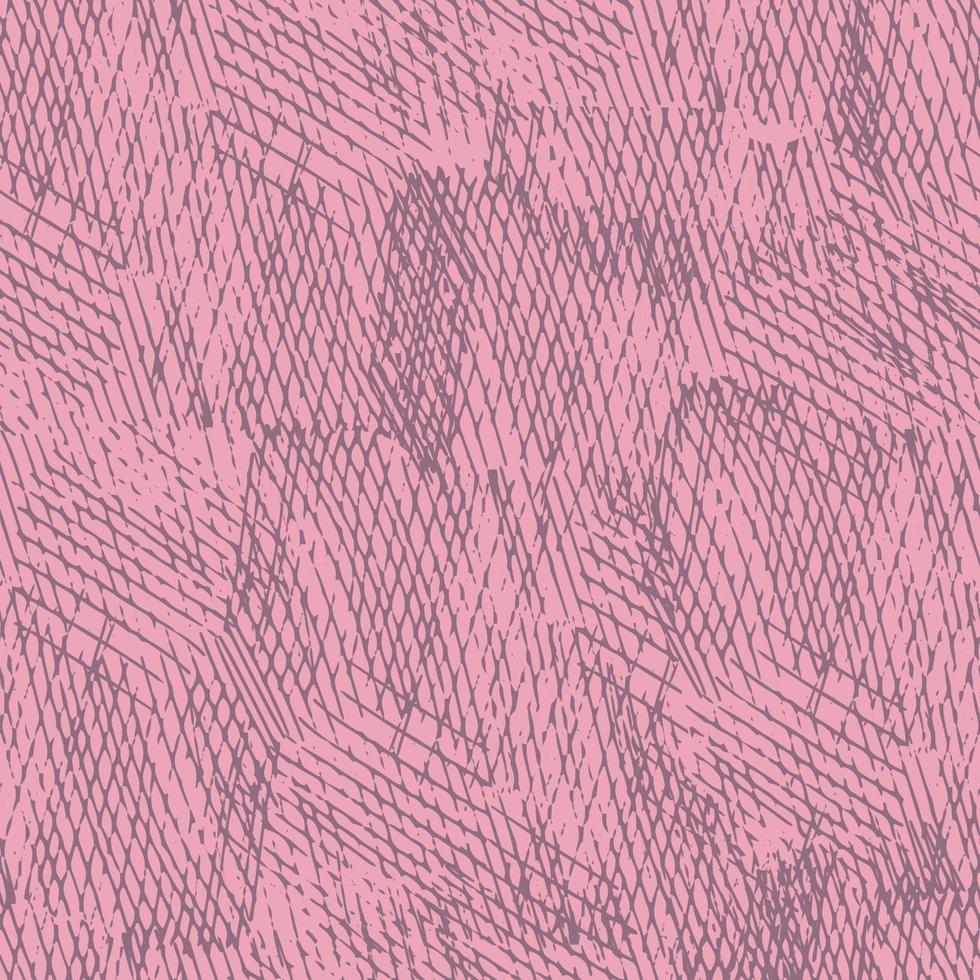 Nahtloses Vektormuster aus handgezeichneten Skizzen Grobe Kreuzschraffur-Grunge-Muster in grauen und rosa Farben. textur für keramikfliesentapeten, musterfüllungen, webseitenhintergründe, geschenke verpacken vektor