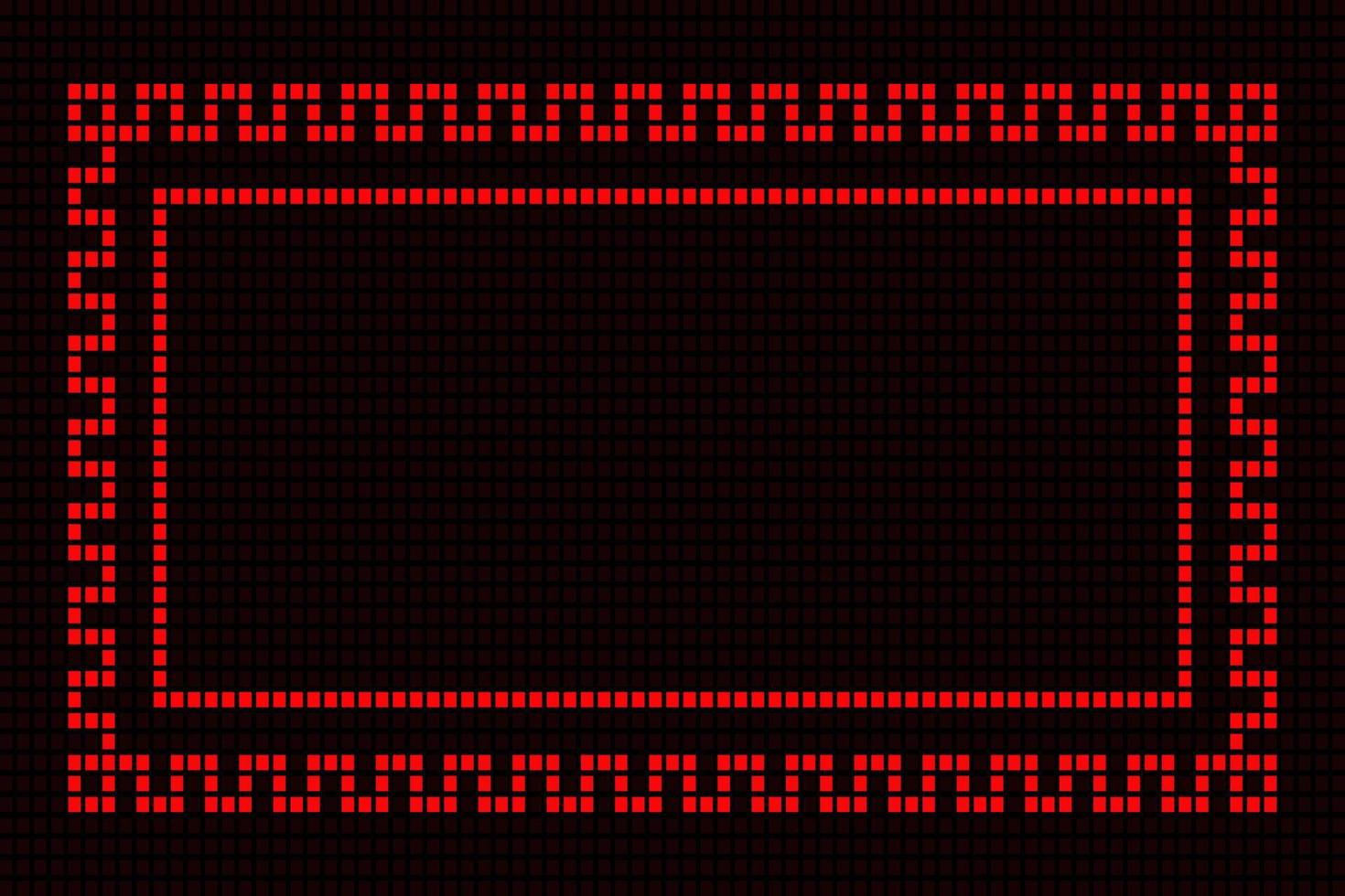 fyrkantig röd ram abstrakt geometrisk hud-teknik digital vektor