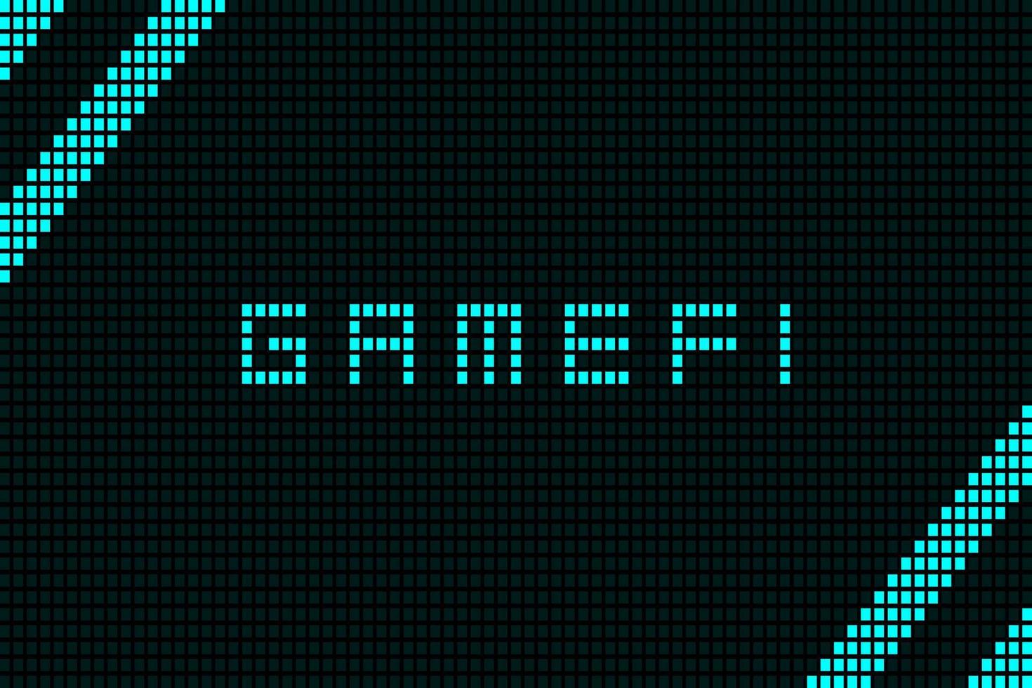 Gamefi digitaler Text abstraktes hud geometrisches quadratisches Design. vektor