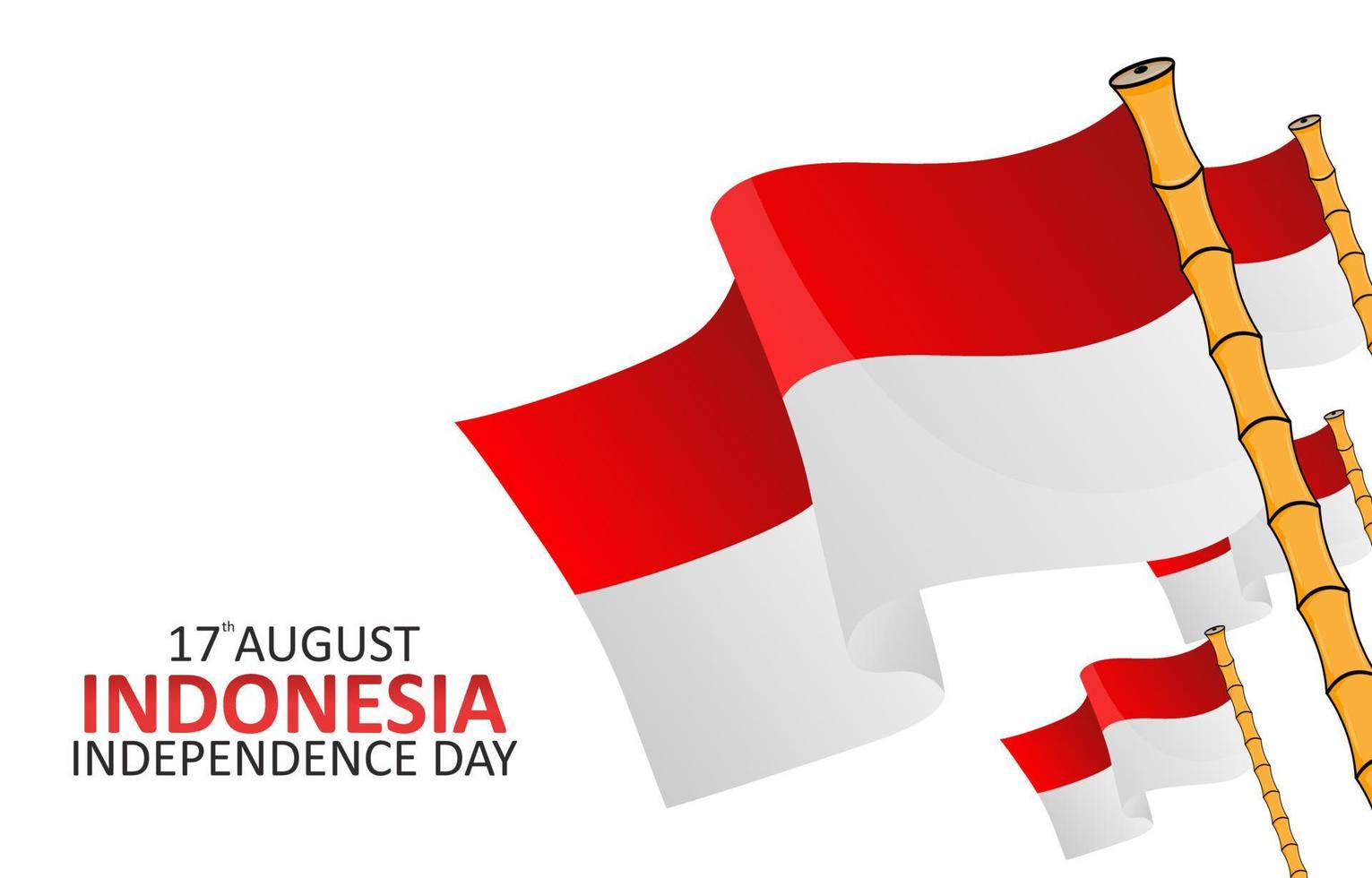illustration vektorgrafik av 75:e indonesiska självständighetsdagen gratulationskort och affischer, design lämplig för indonesiska självständighetsdagen vektor