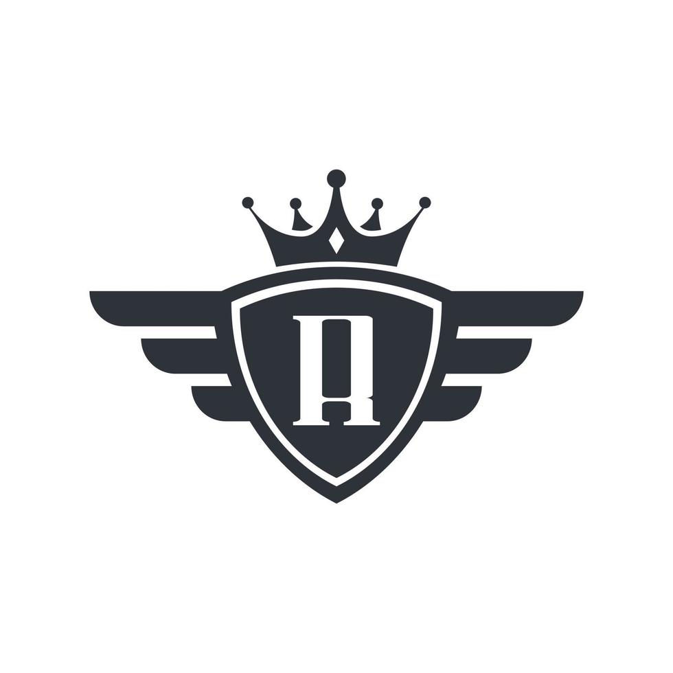 bokstaven r kunglig sport seger emblem logotyp design inspiration vektor