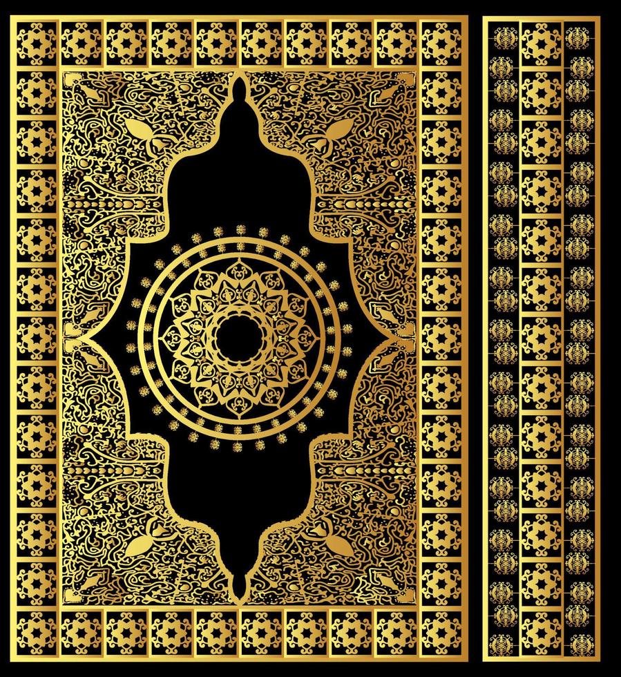 islamisches koran-buchumschlagdesign, das den heiligen koran-prämienfreien vektor bedeutet