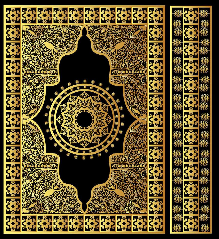 islamisk Koranens bokomslagsdesign som betyder den heliga Koranen premium gratis vektor