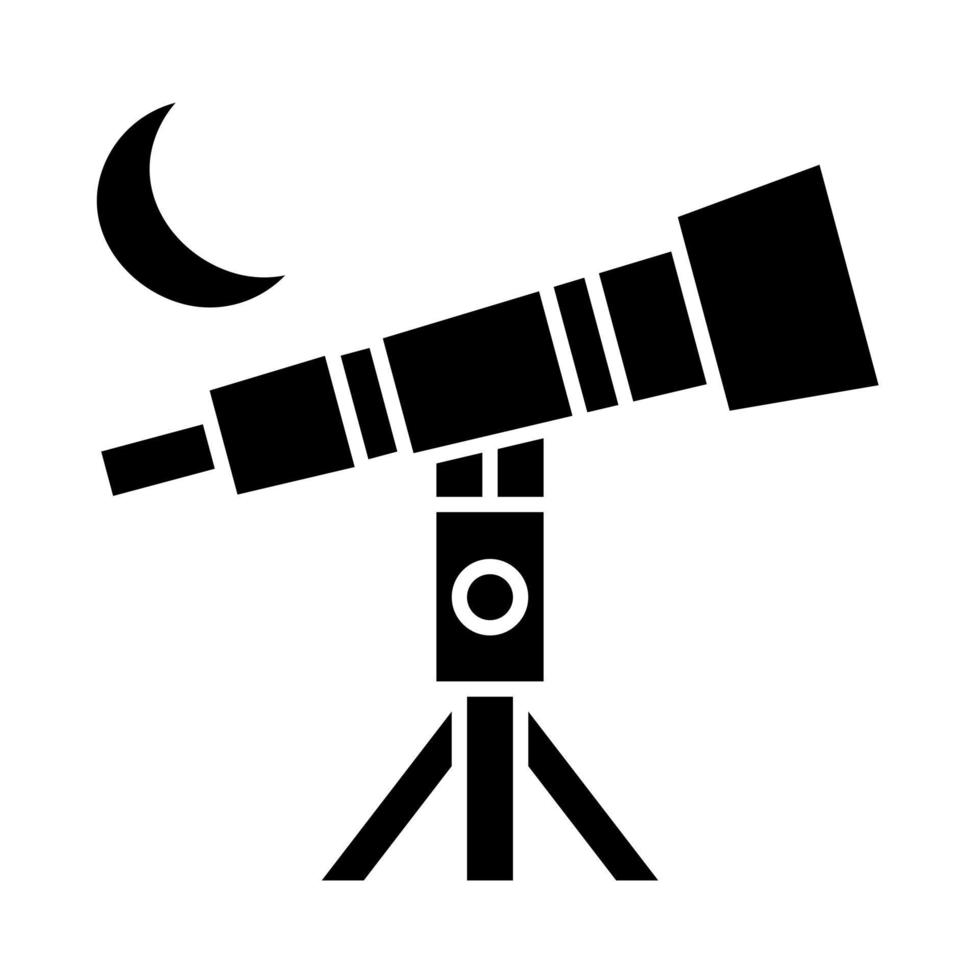 månen kikare ikon lämplig för ramadan islamiska ögonblick vektor