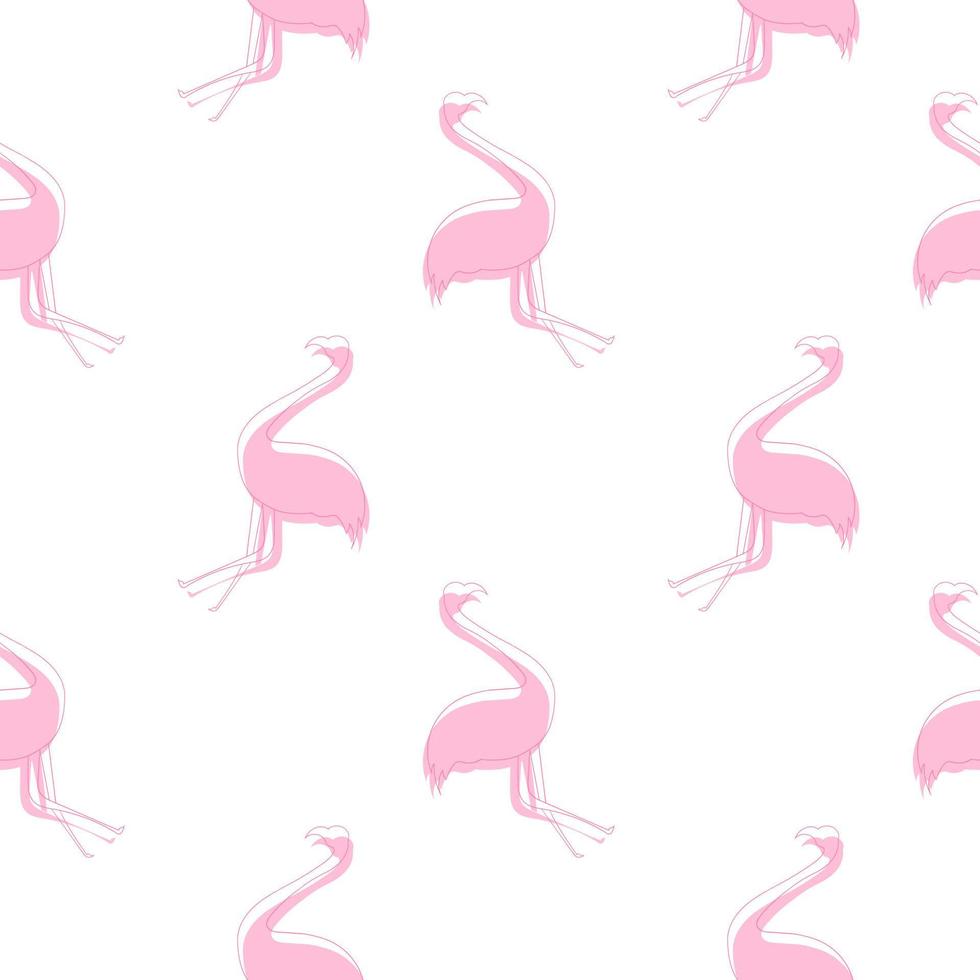 Flamingo Vogel nahtlose Muster vektor
