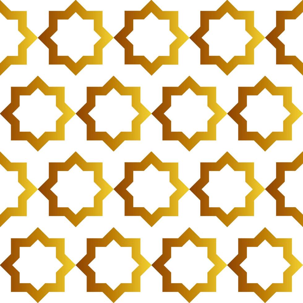 arabiska sömlösa mönster med gyllene färggradient 2 vektor