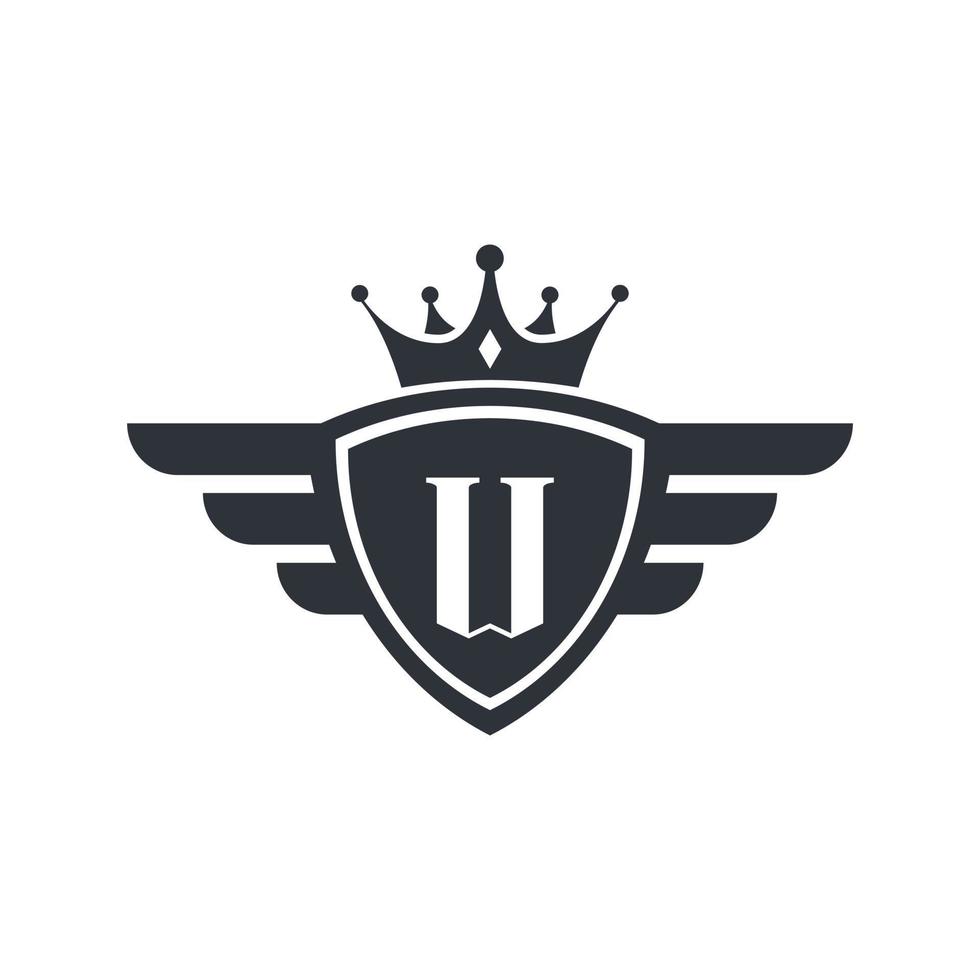 buchstabe w royal sport siegesemblem logo design inspiration vektor