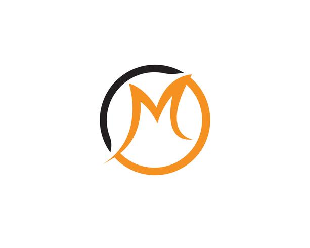 M Logo Business Template-Vektor-Symbol vektor