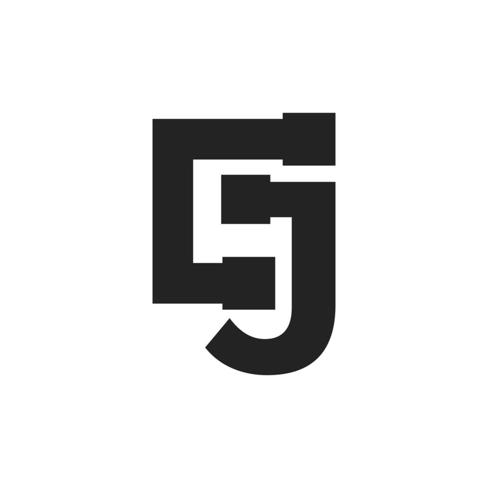 bokstaven j byggtjänst och arkitektur logotyp mall illustration design vektor