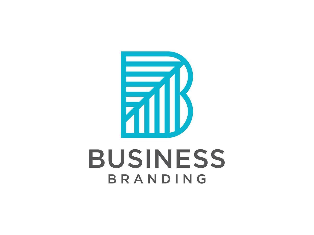 abstraktes anfangsbuchstabe b-logo. grüne geometrische Form Kleinbuchstaben isoliert auf weißem Hintergrund. verwendbar für Geschäfts- und Markenlogos. flaches Vektor-Logo-Design-Vorlagenelement vektor