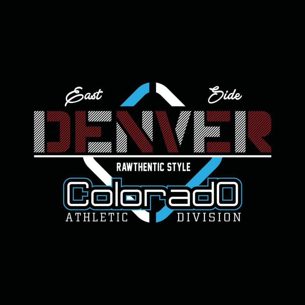 denver colorado element der männermode und der modernen stadt im typografie-grafikdesign.vektorillustration.tshirt, kleidung, bekleidung und andere verwendungen vektor