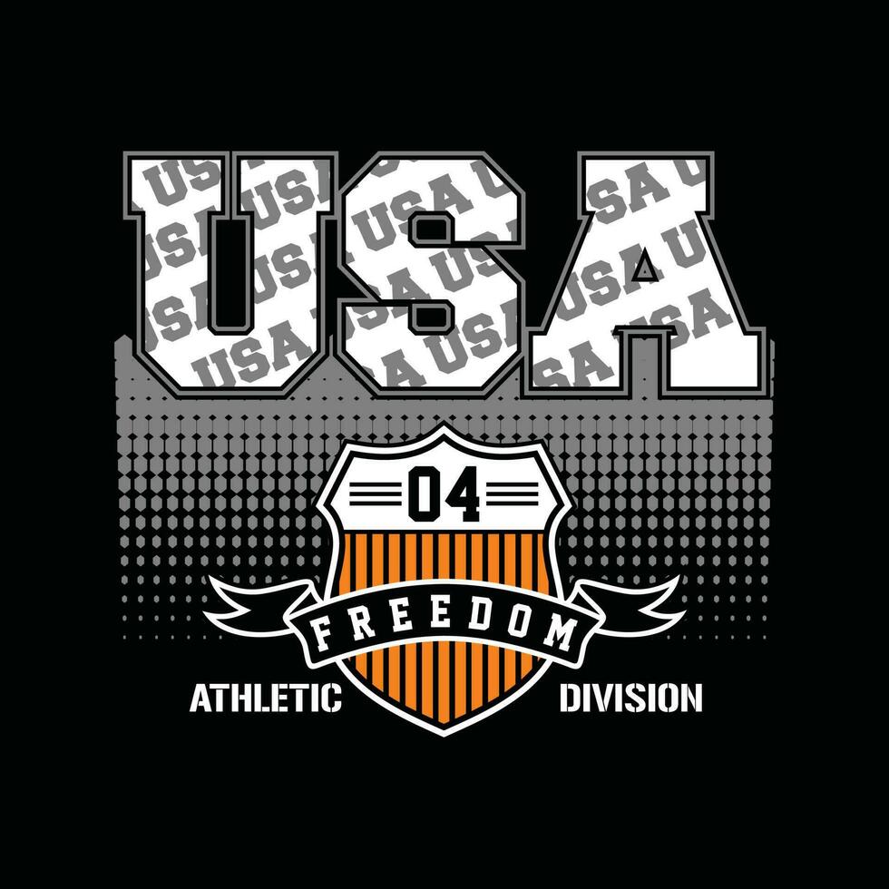 usa-sportelement der männermode und der modernen stadt im typografie-grafikdesign.vektorillustration.tshirt, kleidung, bekleidung und andere verwendungen vektor