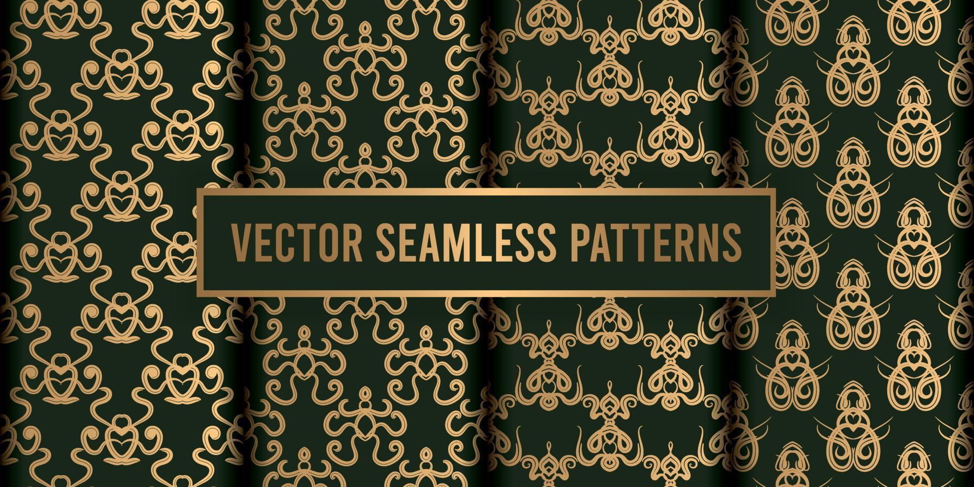dekorativa sömlösa mönster bakgrund vektor