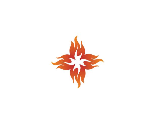 Feuer Vektor Icon-Logo