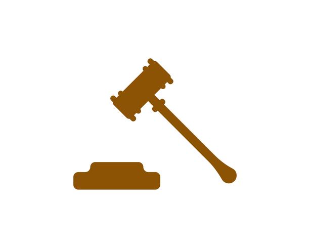 Hammer court Vector ikon design illustration