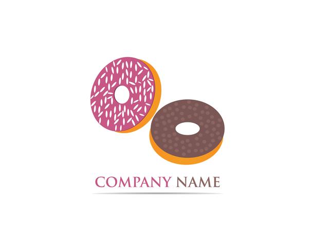 Donuts logo vektor mall illustration