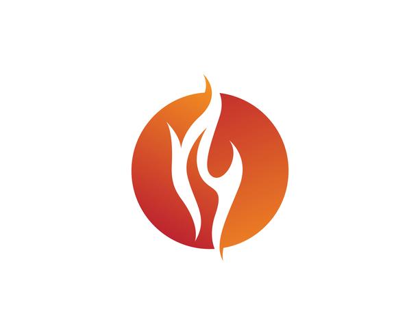 Feuer Vektor Icon-Logo