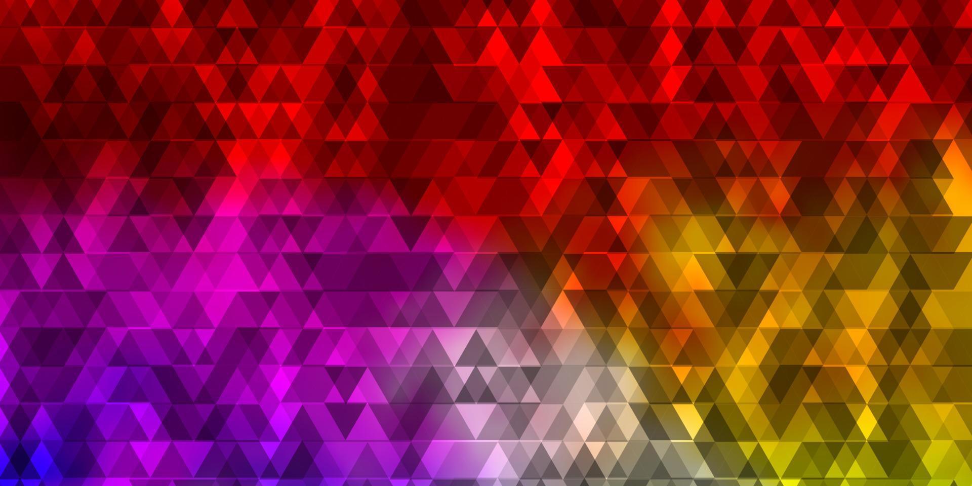 ljus flerfärgad vektorbakgrund med linjer, trianglar. vektor