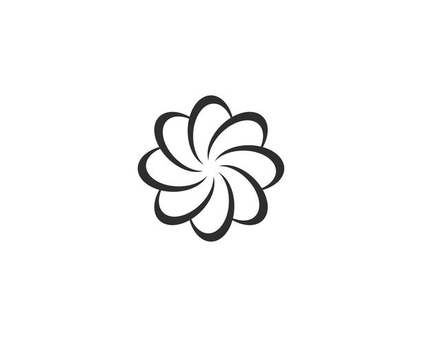 Skönhet plumeria ikon blommor design illustration vektor