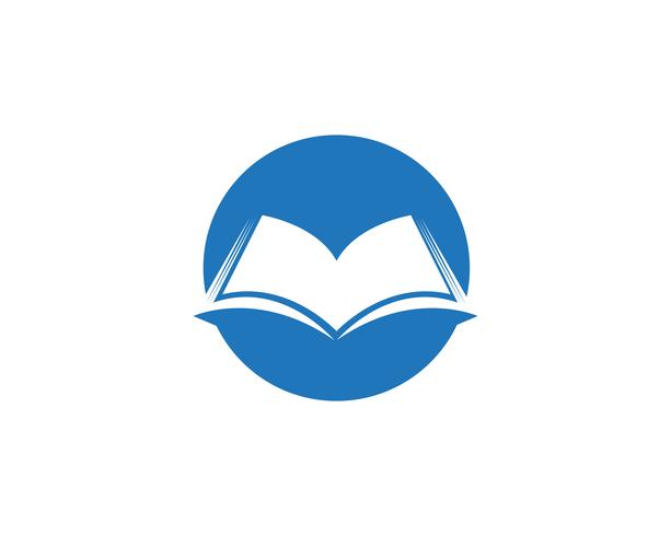 Utbildning Bok Logo Mall vektor illustration