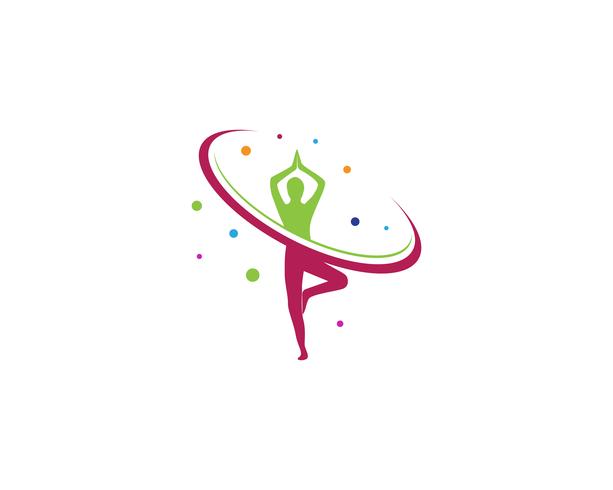 Yoga Gesundheit Logo Vektor Vorlage