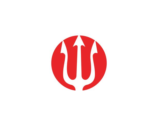 Magic Tridenth Trisula-Logo vektor