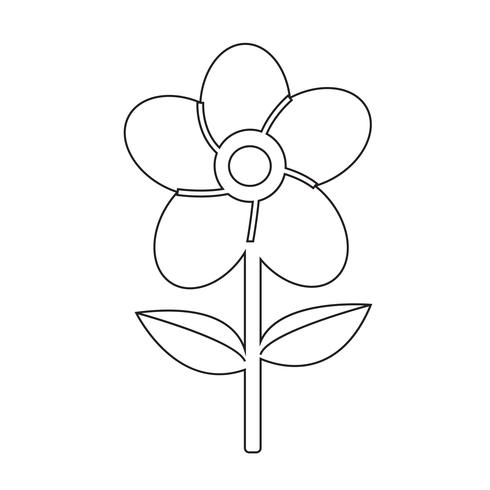 Blumen Symbol Symbol Zeichen vektor