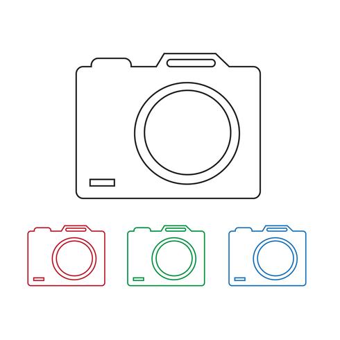 Kamerans ikon symbol tecken vektor