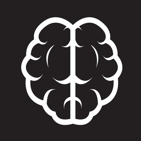 Gehirn Symbol Symbol Zeichen vektor