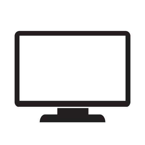 monitor ikon symbol tecken vektor