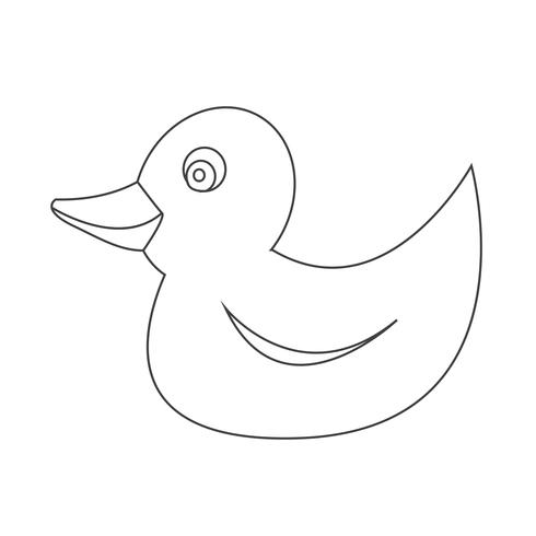 Duck ikon symbol tecken vektor