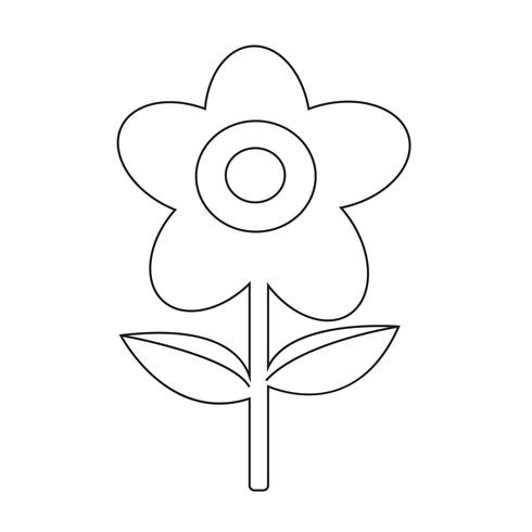 Blumen Symbol Symbol Zeichen vektor