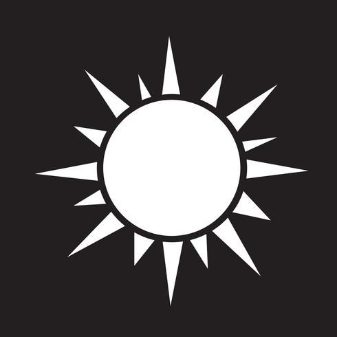 Sun Icon Symbol Zeichen vektor