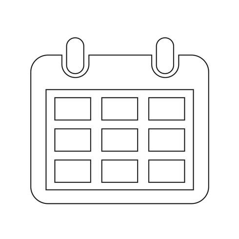 Kalender Symbol Symbol Zeichen vektor