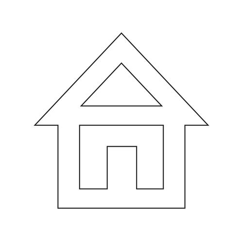 House icon symbol tecken vektor