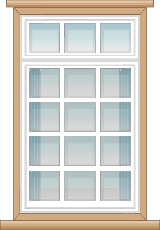 ett fönster för flerbostadshus eller husfasad vektor