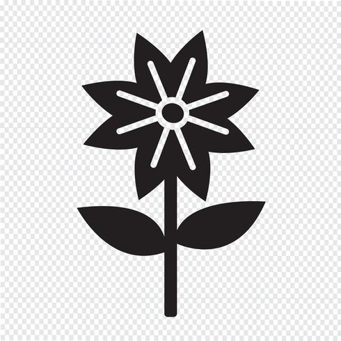 Blumen Symbol Symbol Zeichen vektor