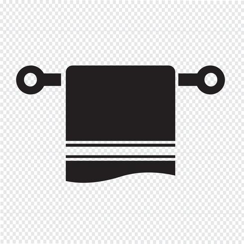 handduk ikon symbol tecken vektor