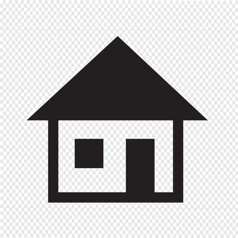 House icon symbol tecken vektor